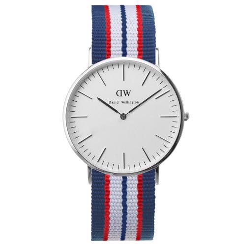 Image of Daniel Wellington Belfast sølv herre ur, 0213DW